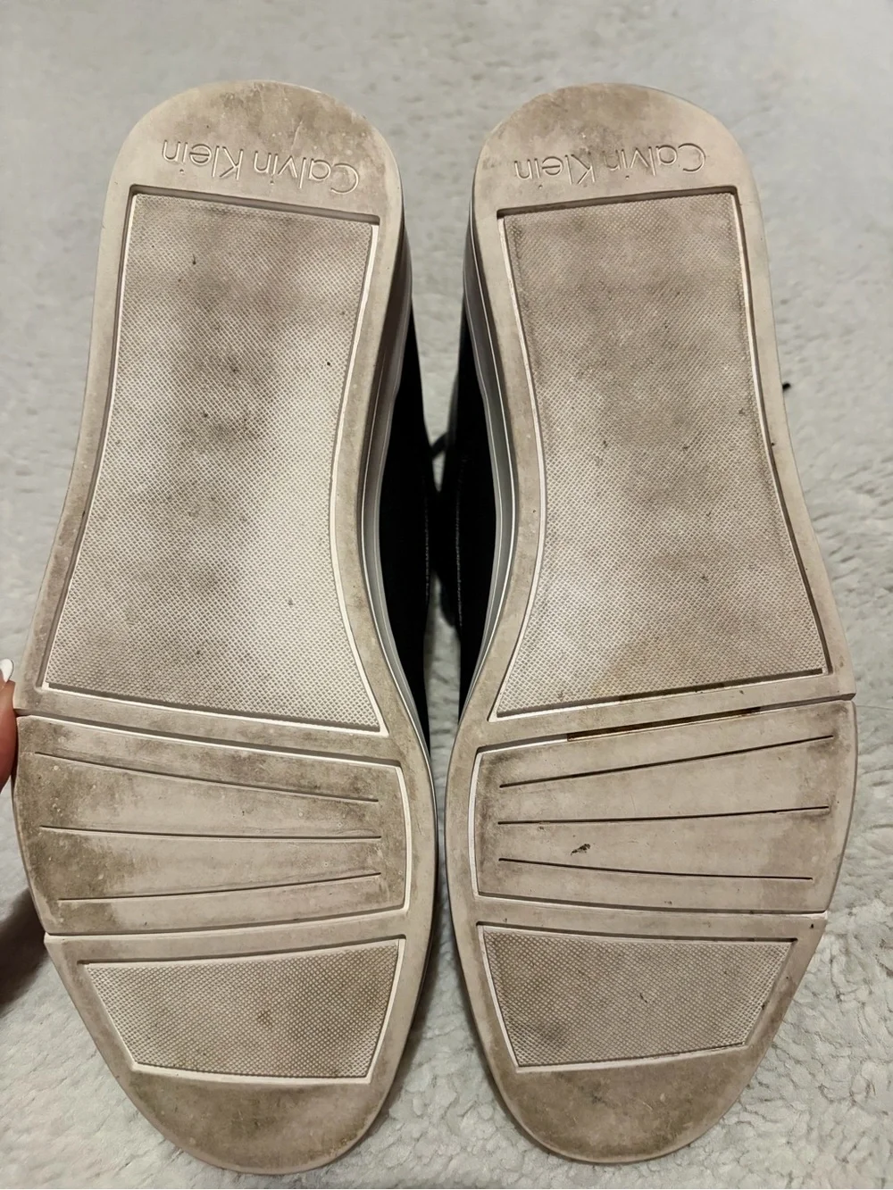 Men's Black Casual Lace-Up Calvin Klein Sneakers